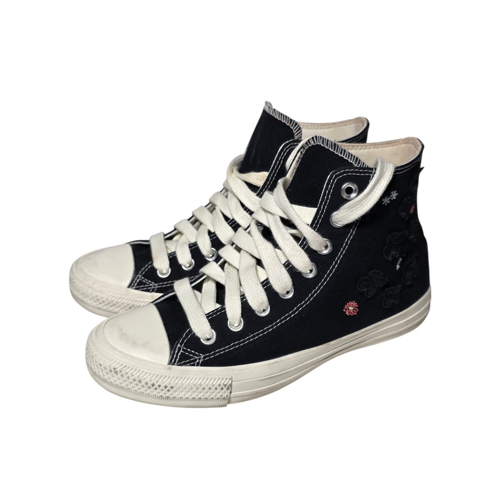 Converse Chuck Taylor All Star High Top Black Floral Women's 8.5 SB8